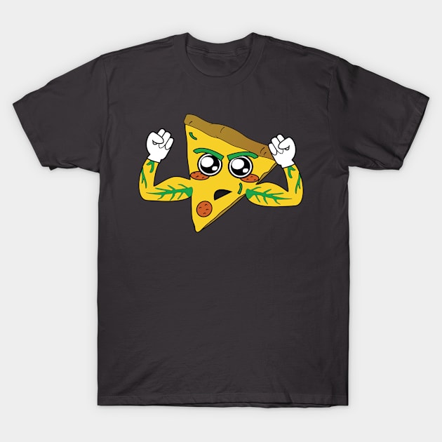 Pizza Muscles T-Shirt by emojiawesome